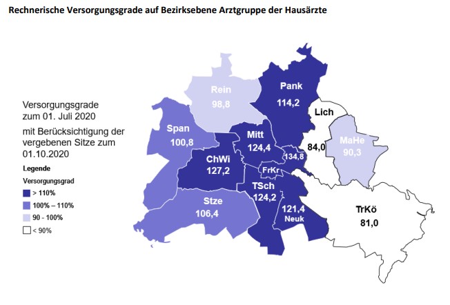 Bedarfsplan 2023 der Kassenärztlichen Vereinigung Berlin, Seite 6/36. 