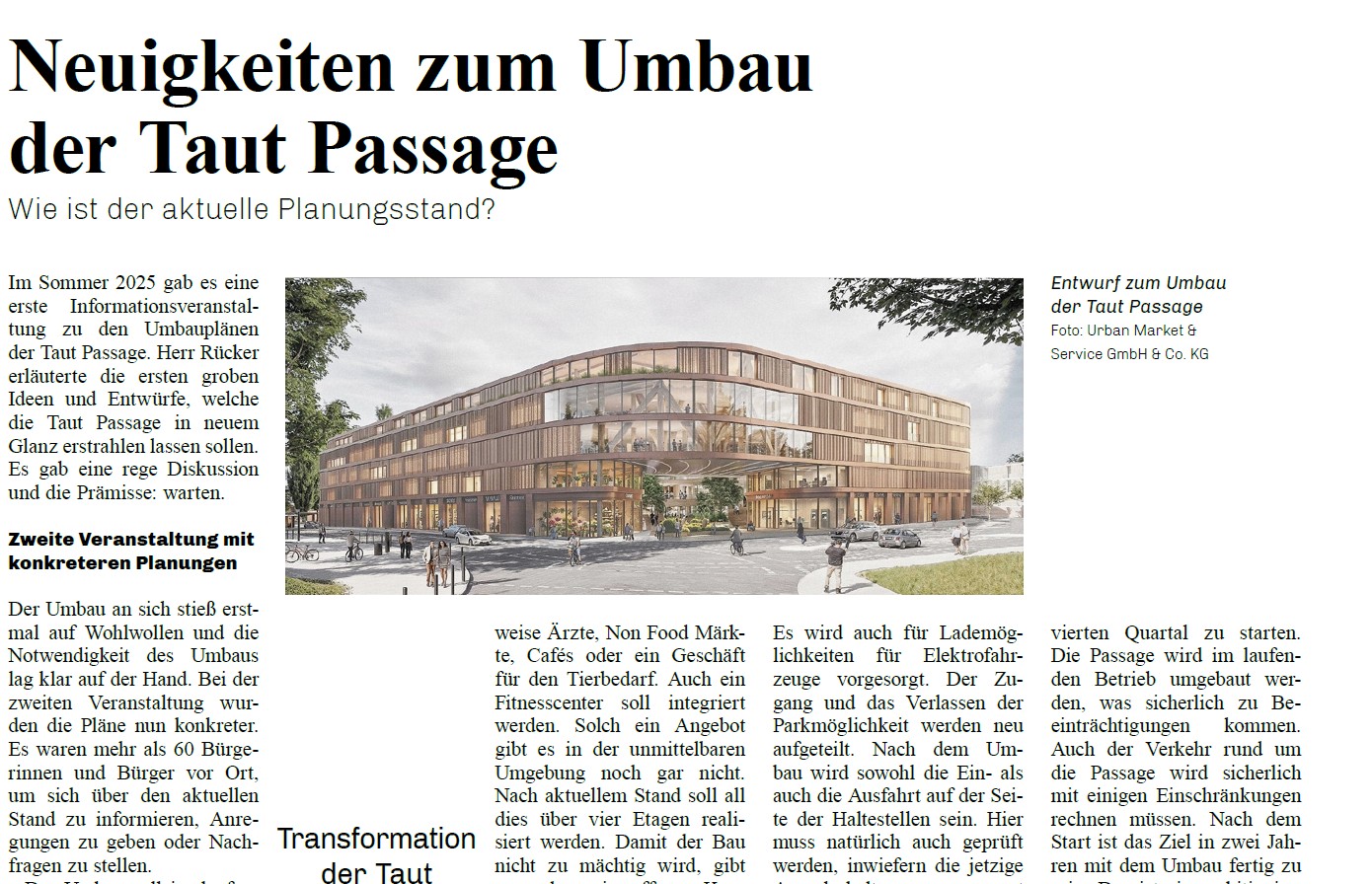 Bildrechte: Urban Market & Service GmbH & Co. KG